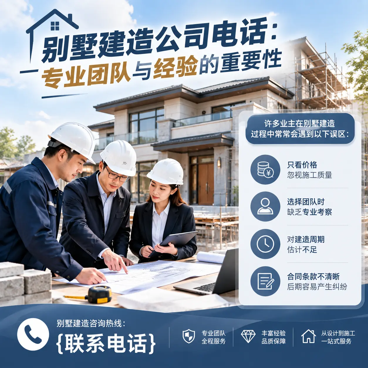 湄潭别墅建造公司电话:专业团队与经验的重要性