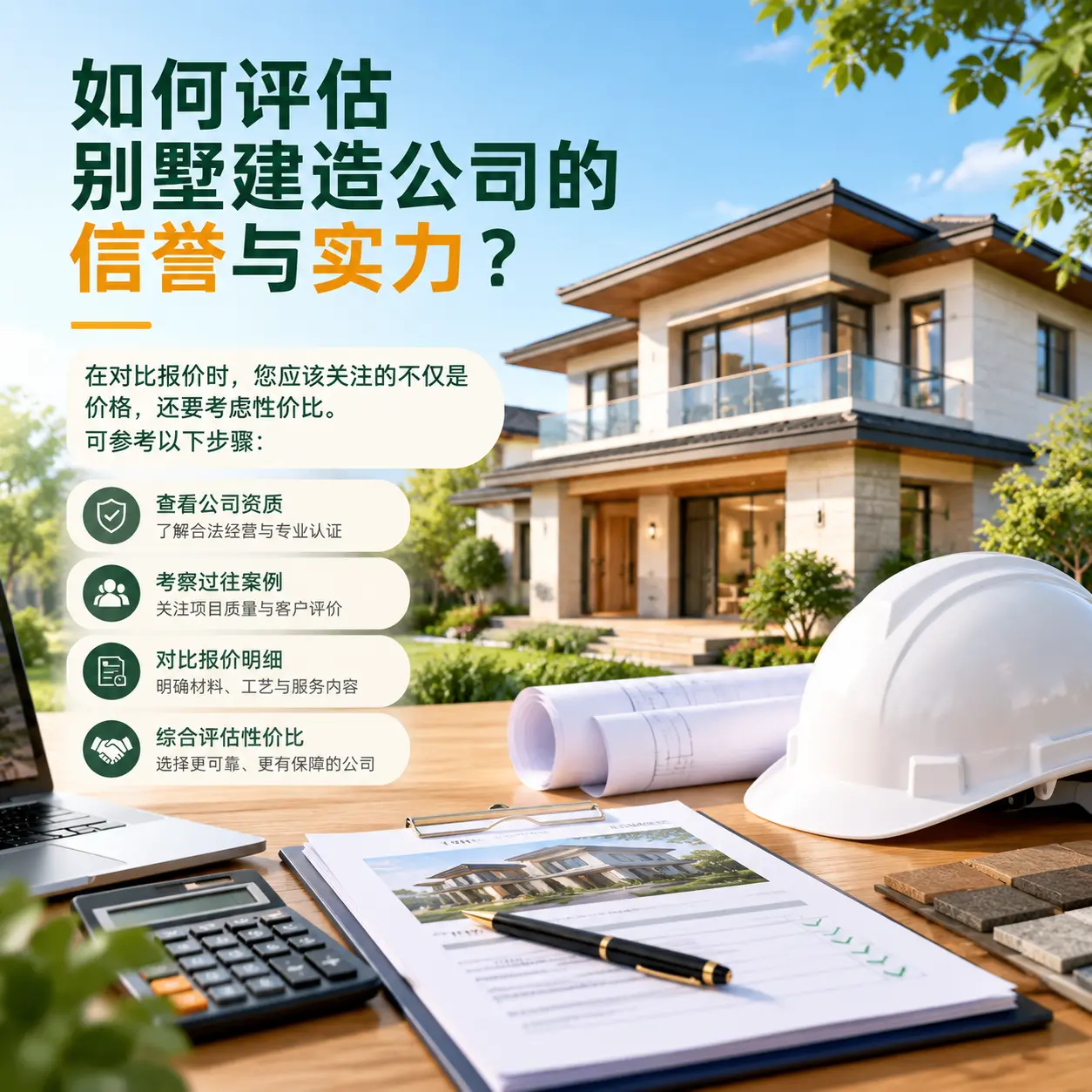 如何评估 湄潭 别墅建造公司的信誉与实力?