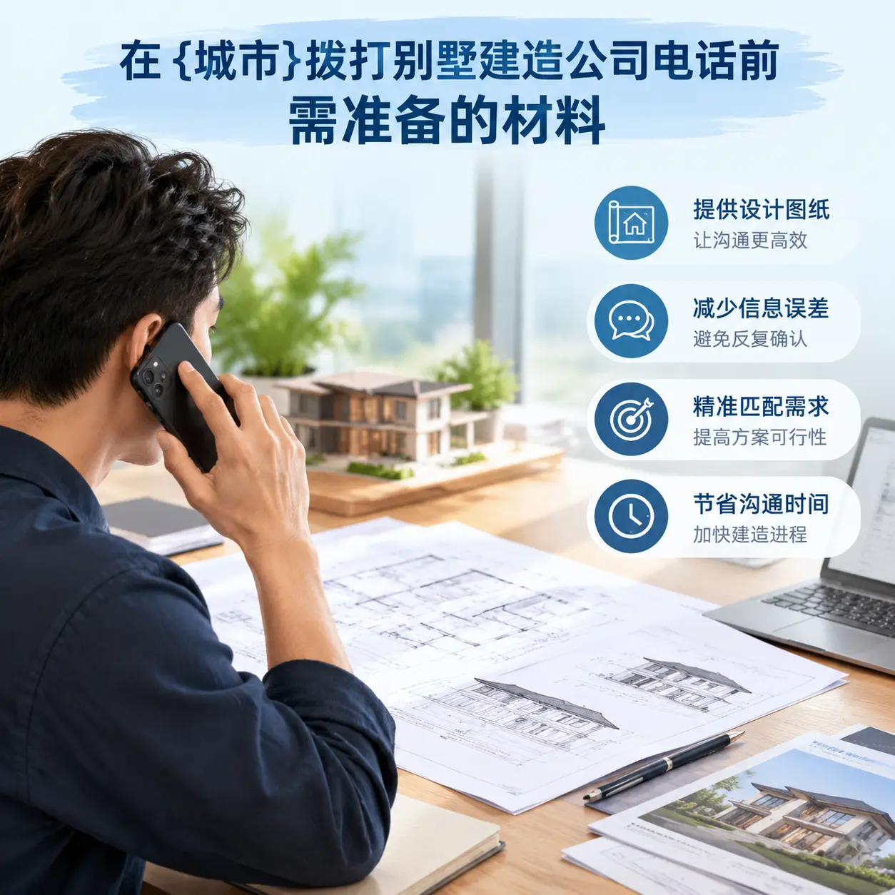 在湄潭拨打别墅建造公司电话前需准备的材料