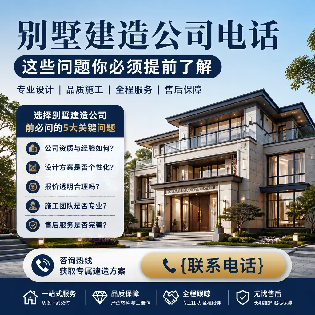湄潭别墅建造公司电话，这些问题你必须提前了解