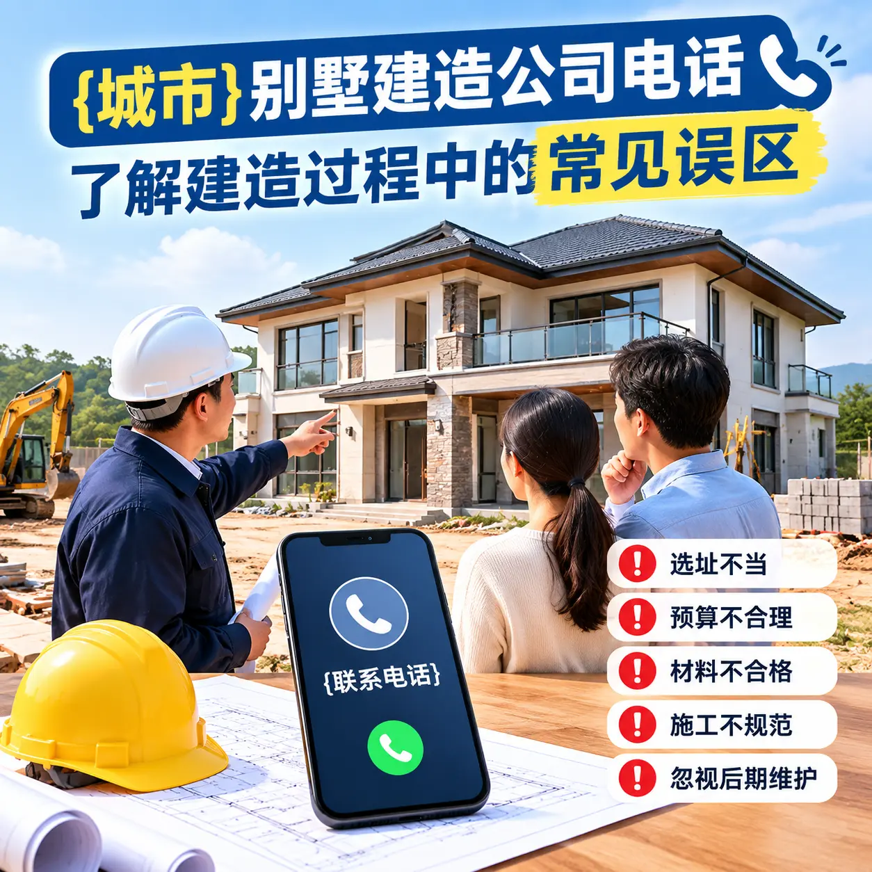 湄潭别墅建造公司电话，了解建造过程中的常见误区